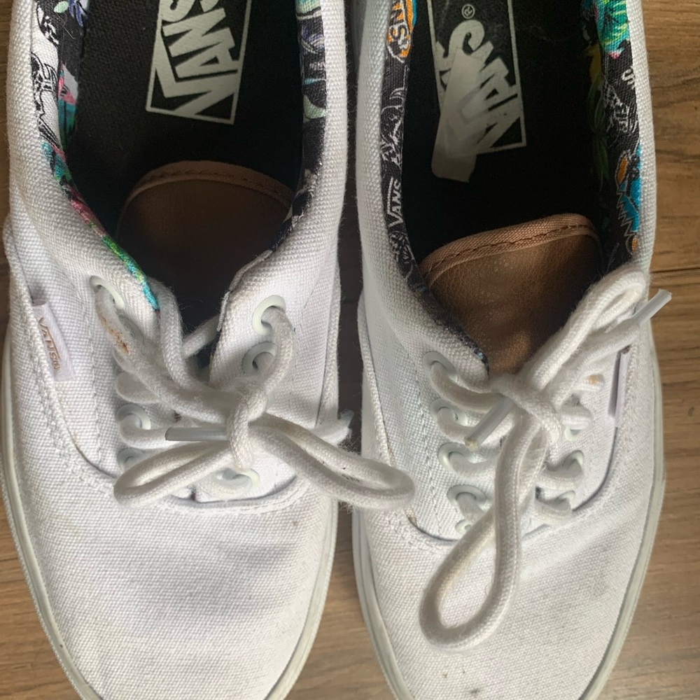 Vans. White vans.